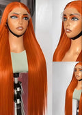 Wig brésilien lisse color 350 lace frontal HD