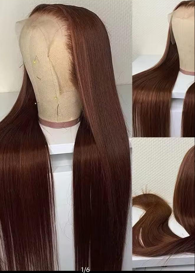 Wig brésilien lisse color4 lace frontale HD