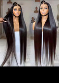 Wig brésilien lisse color1 lace frontal HD