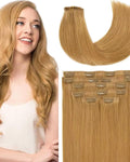 Extension clips cheveux russes color 27