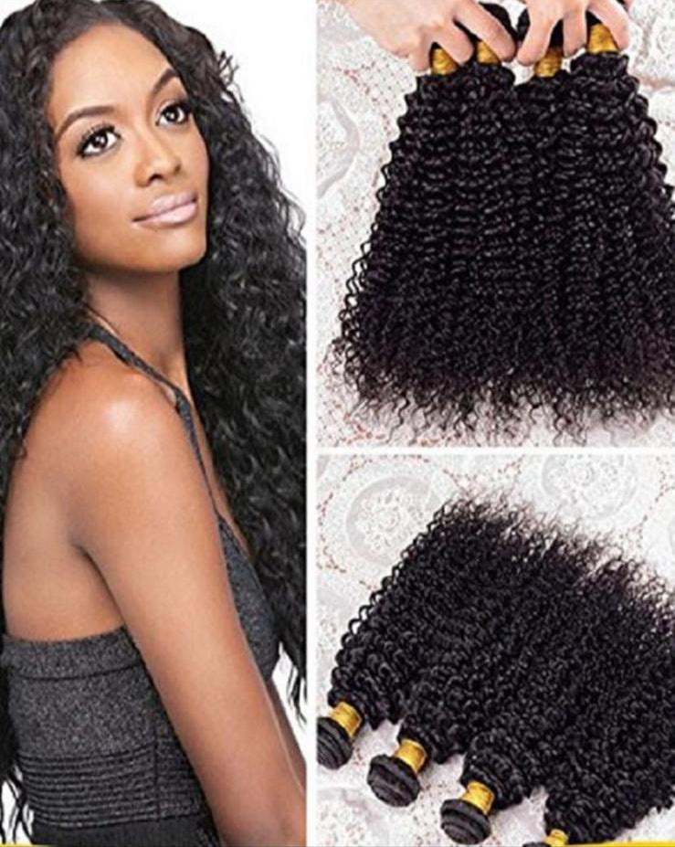 Tissage humain hair mix synthétique curly color 1b