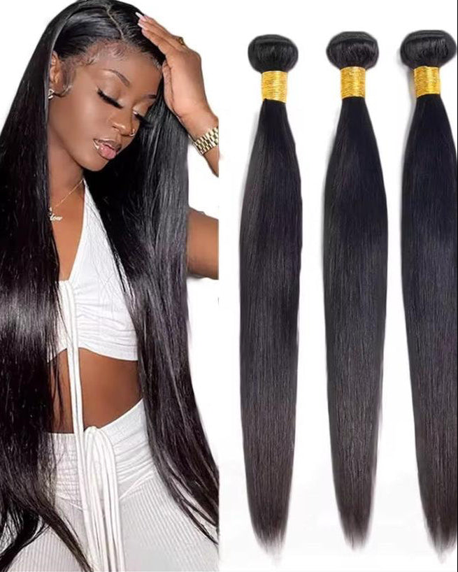 Cheveux brésiliens lisse virgin hair naturels Grade 15 color naturel