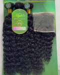 Cheveux brésiliens naturels Grade 12 curly 4 pièces